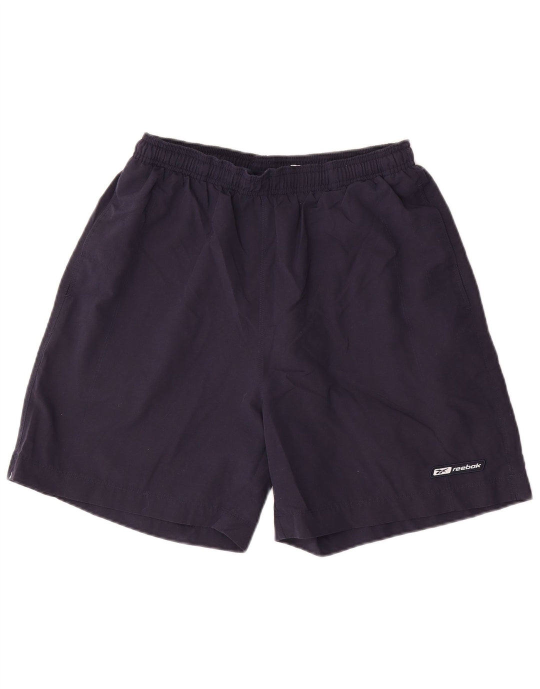 REEBOK Short de Sport Homme Bleu Marine Moyen