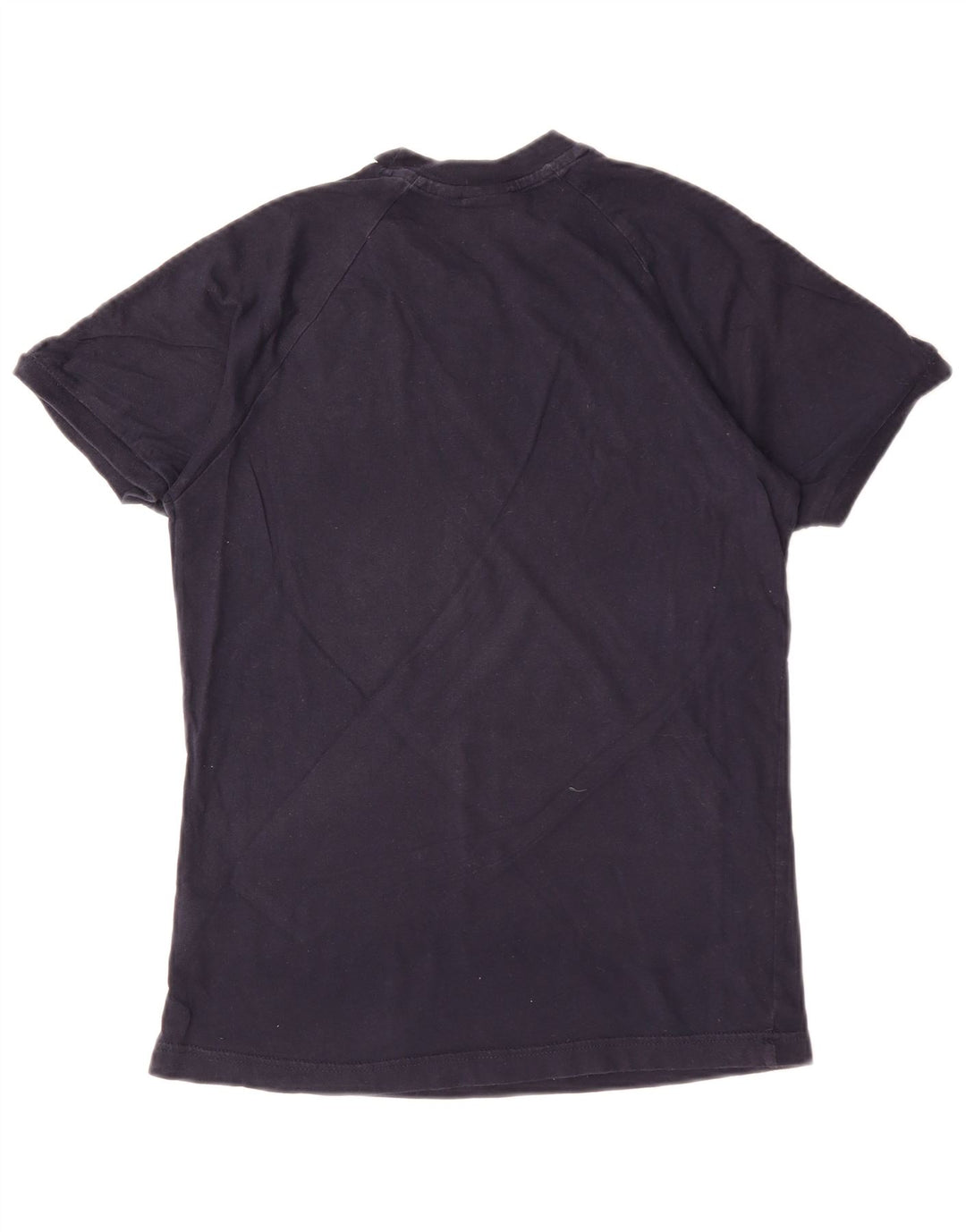 ADIDAS T-shirt graphique pour femme UK 10 Petit coton bleu marine