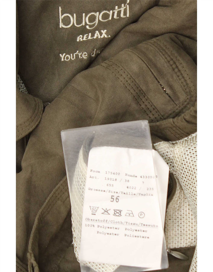 Bugatti Veste Bomber Homme IT 56 3XL Kaki Polyester