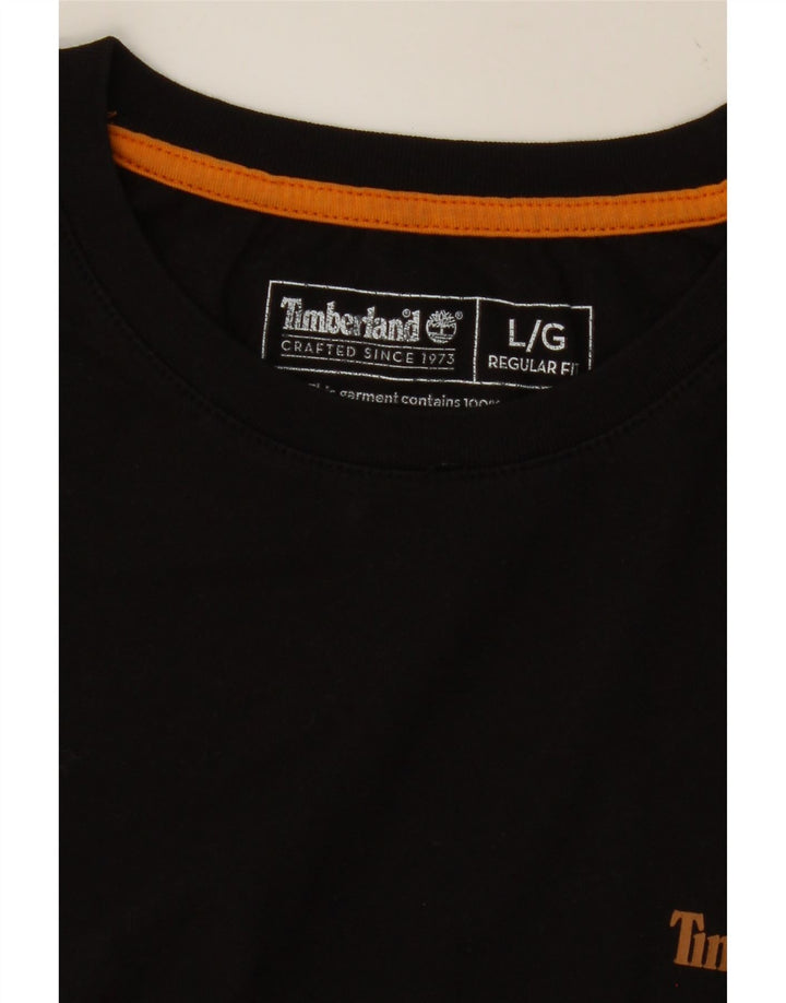 TIMBERLAND T-shirt coupe classique pour homme, grand, noir