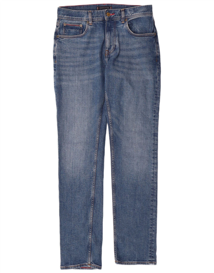 TOMMY HILFIGER Jean Droit Denton Homme W30 L32 Bleu Coton