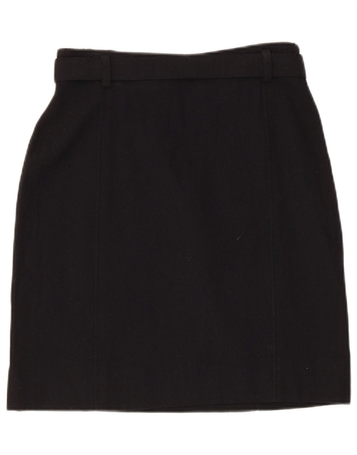 jupe droite femme vintage IT 42 Medium W26 Laine noire