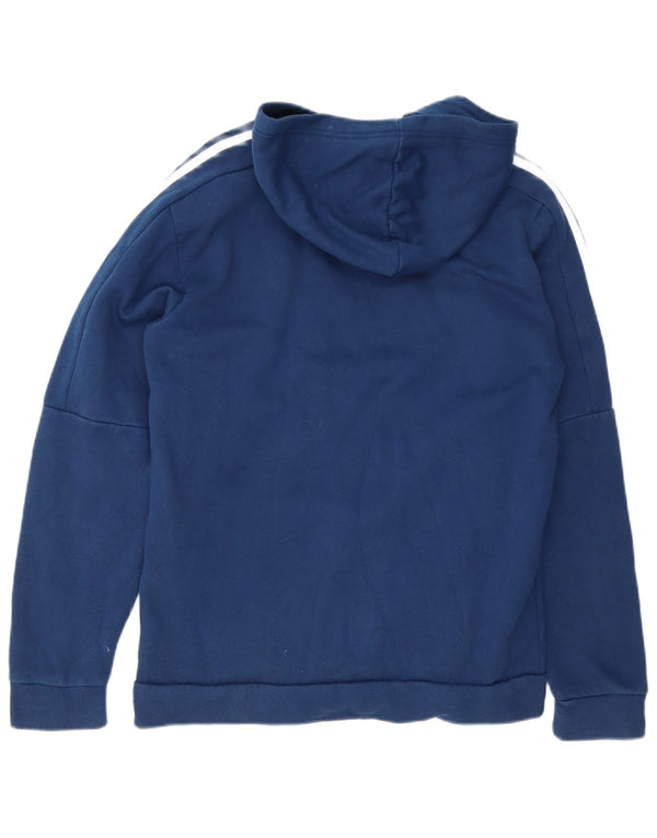 Adidas Pull à capuche pour homme Petit coton bleu marine