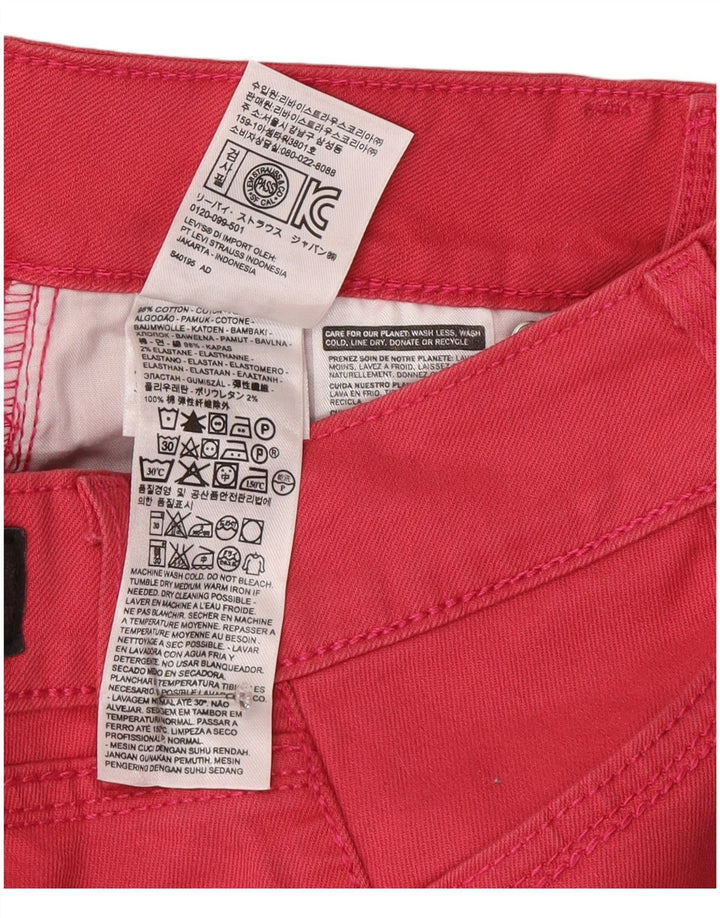 Levi's Jean Capri Femme US 4 Small W27 L20 Coton Rose