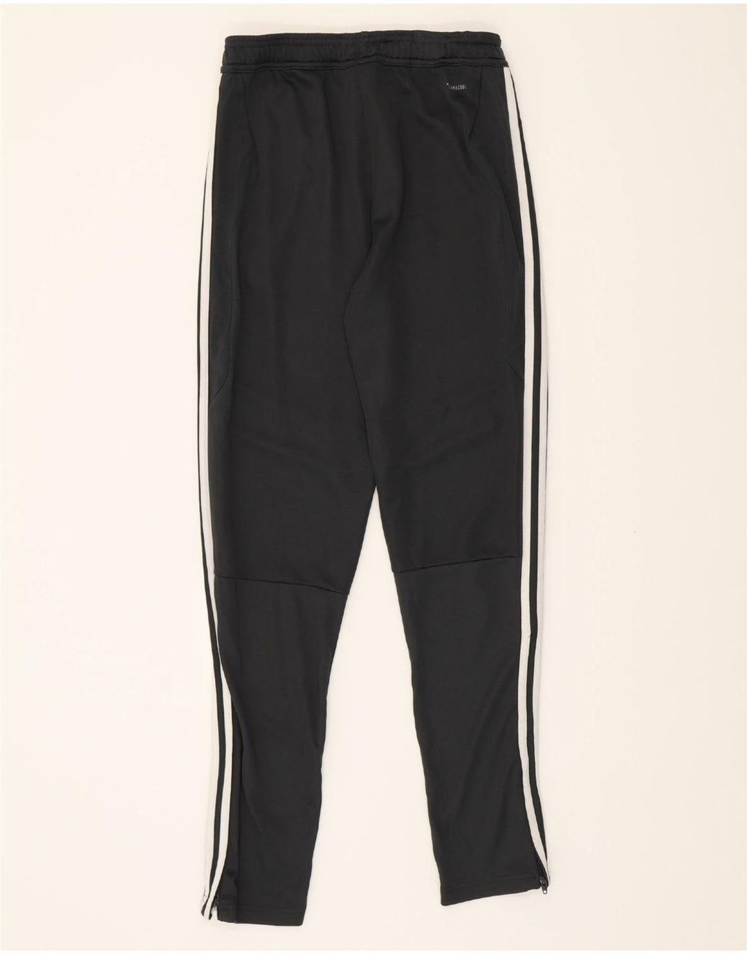 ADIDAS Boys Climacool Tracksuit Trousers 13-14 Years Black Polyester Vintage Adidas and Second-Hand Adidas from Messina Hembry 