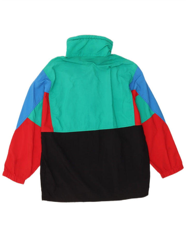 Veste Anorak Vintage Homme IT 44 XS Multicolore Colourblock Polyamide