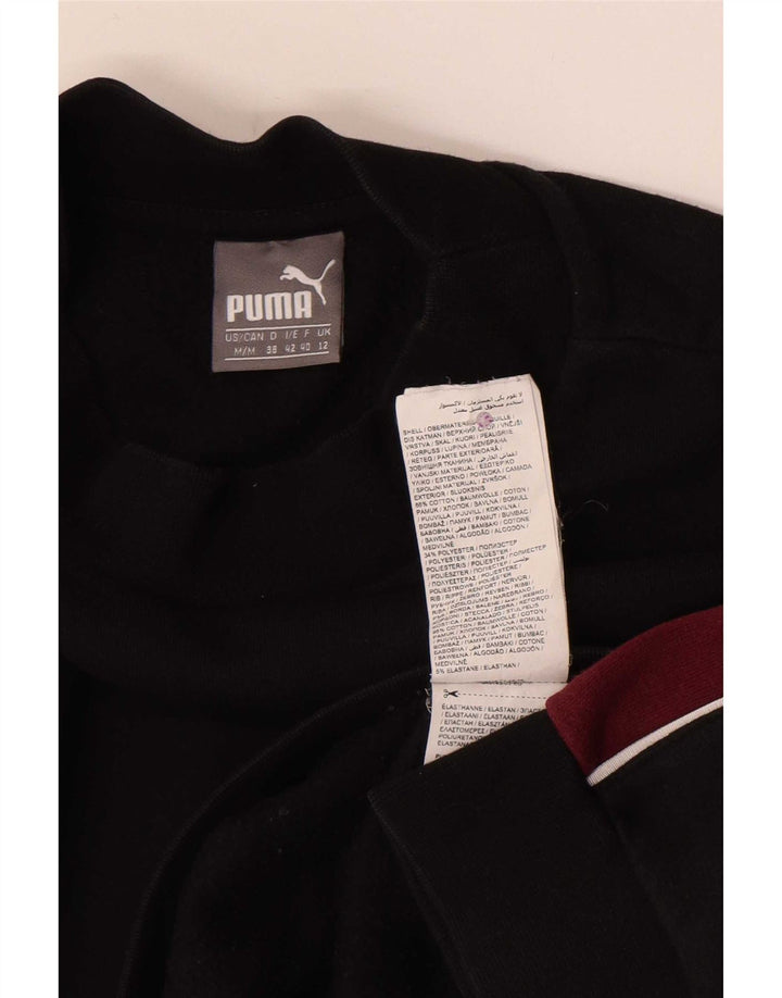 Puma Sweat-shirt pour femme UK 12 en coton color block noir moyen