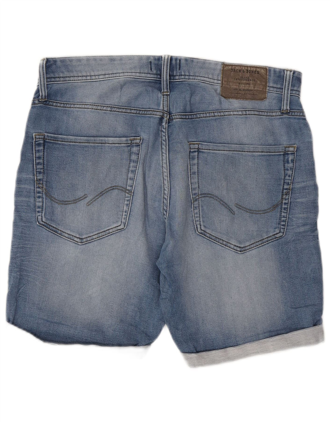 Jack & Jones Short en Jean Regular Fit Homme Medium W32 Bleu Coton