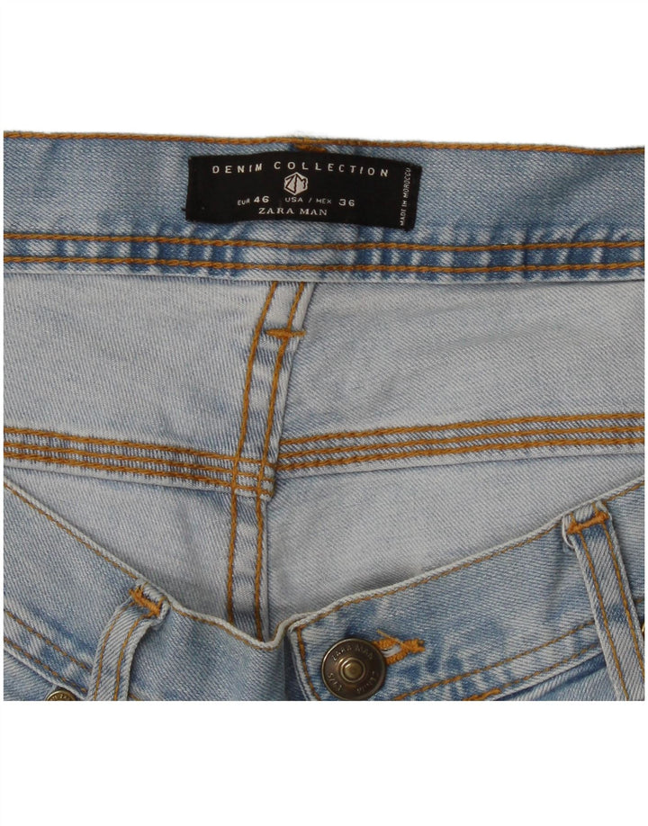 Zara Jean Slim Homme EU 46 XL W36 L32 Bleu