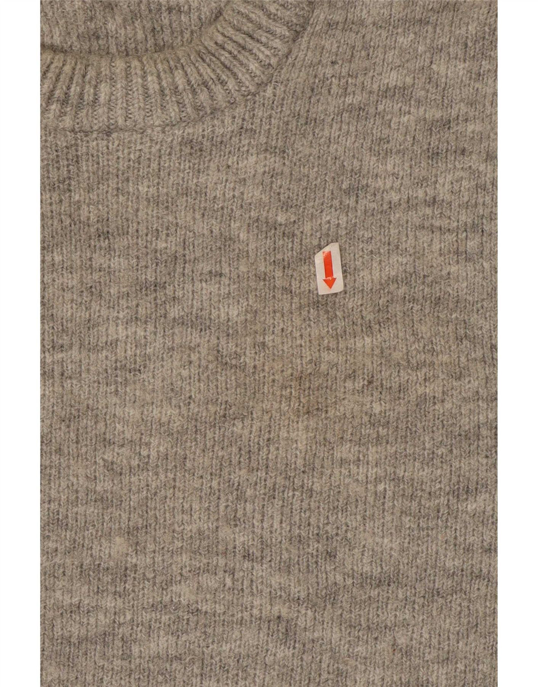 Zara Pull Col Rond Homme Gris Moyen Acrylique Moucheté