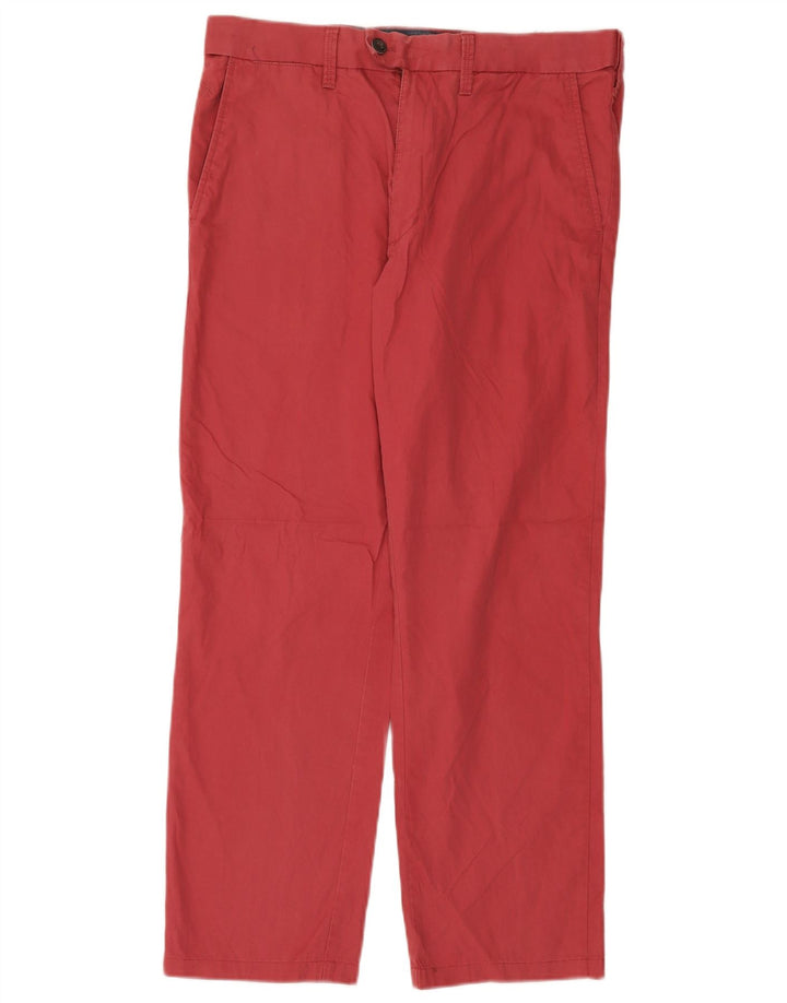 Marks & Spencer Pantalon de costume droit pour homme W32 L28 Rose Coton