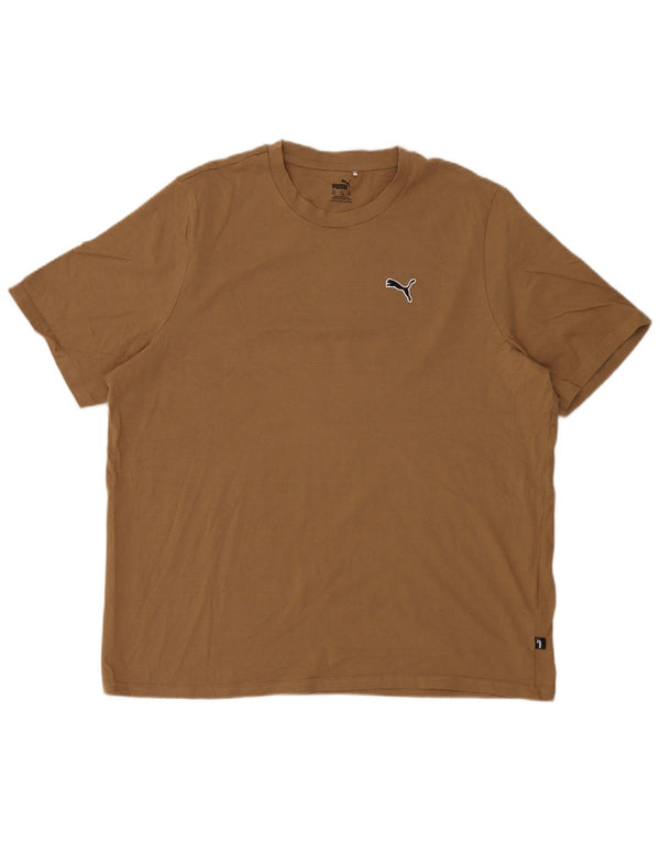 Puma T-Shirt Homme Top 2XL Coton Beige