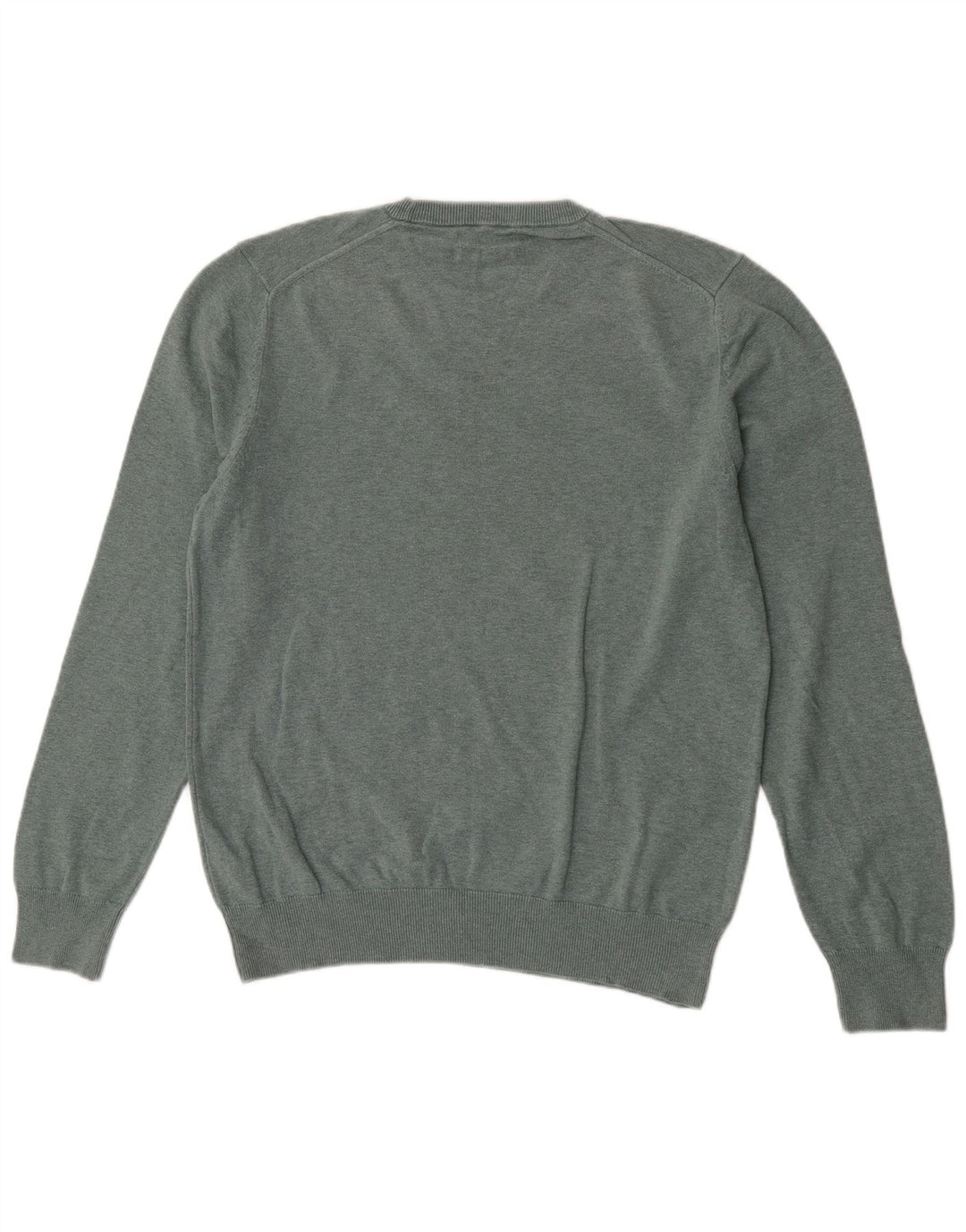 Marks & Spencer Pull à col rond pour homme en coton vert Taille L