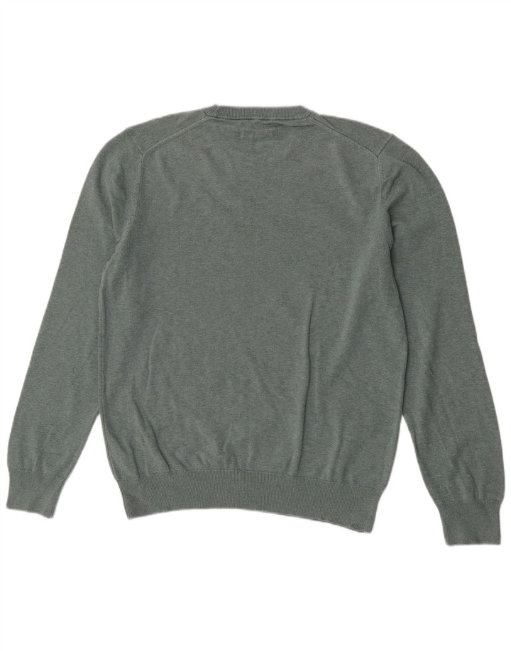 Marks & Spencer Pull à col rond pour homme en coton vert Taille L