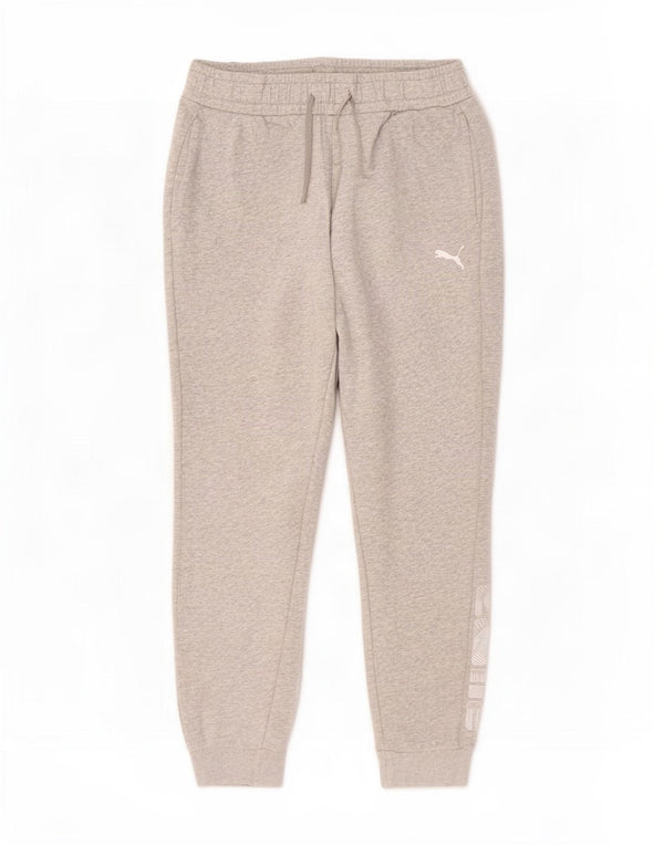 Puma Pantalon de survêtement graphique pour femme, jogging, gris moyen, UK 44, coton
