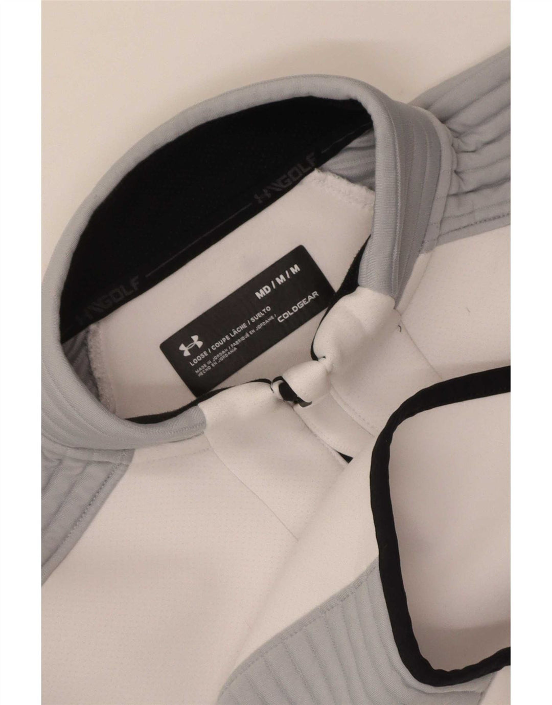 Under Armour Haut de Survêtement Cold Gear Pullover Homme Blanc Medium Colorblock
