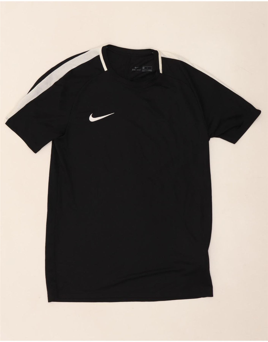 Nike Hommes Dri Fit T-Shirt Haut Noir Colorblock Polyester