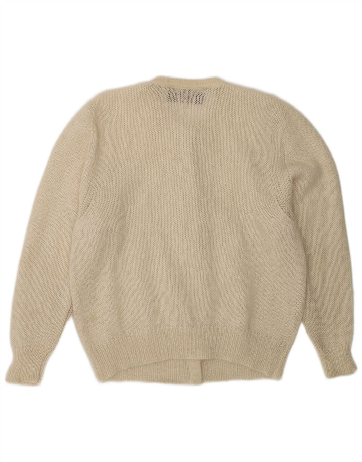 Beatrice Cardigan Femme Pull IT 46 Large Beige Mohair