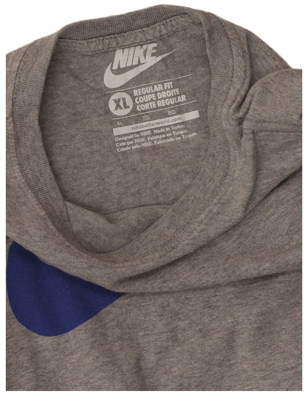 NIKE T-shirt graphique coupe régulière pour femme UK 18 XL Gris