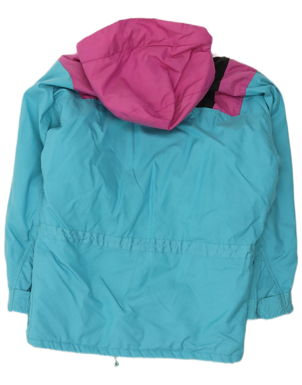Vaude Veste de ski à capuche coupe ample pour homme UK 36 Small Bleu Colorblock