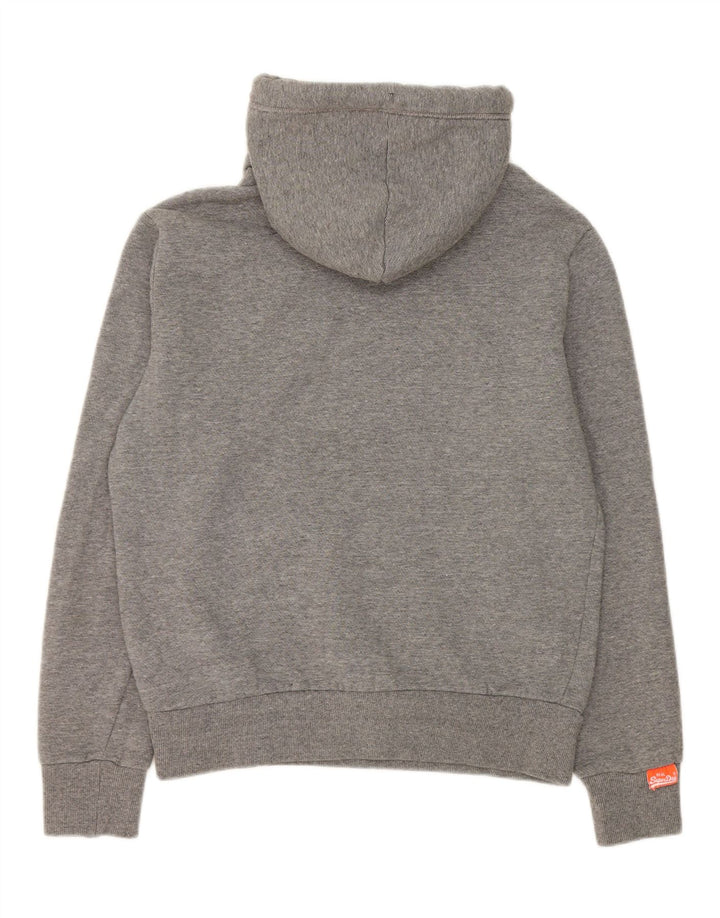 Superdry Pull à capuche en coton gris moyen pour homme