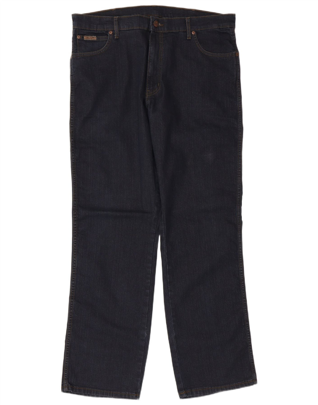 WRANGLER Jean droit homme W38 L32 bleu marine coton