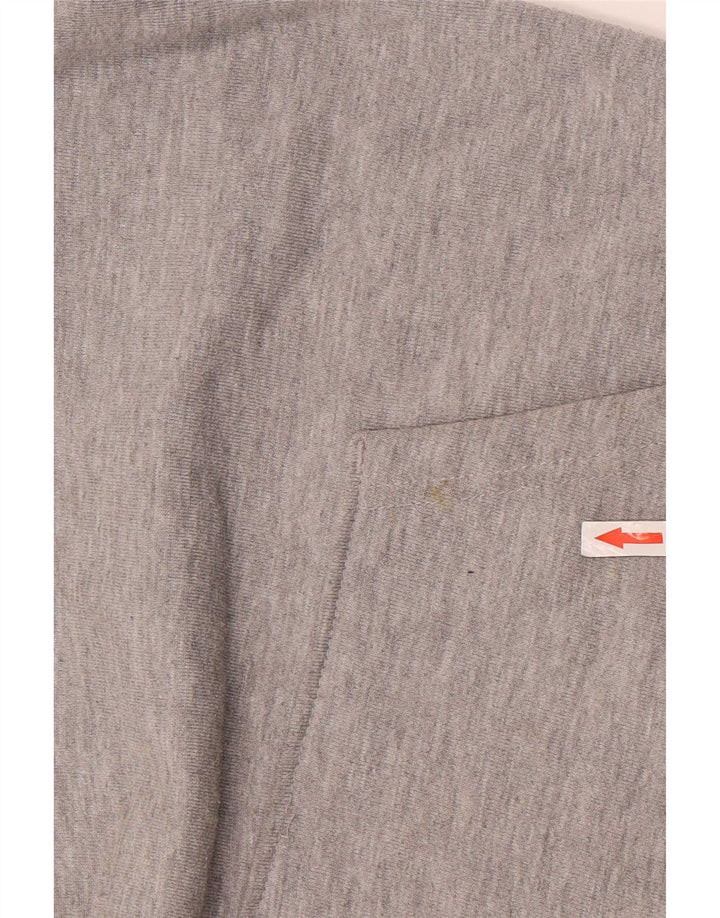 Zara Pull À Capuche Homme Gris Moyen Polyester