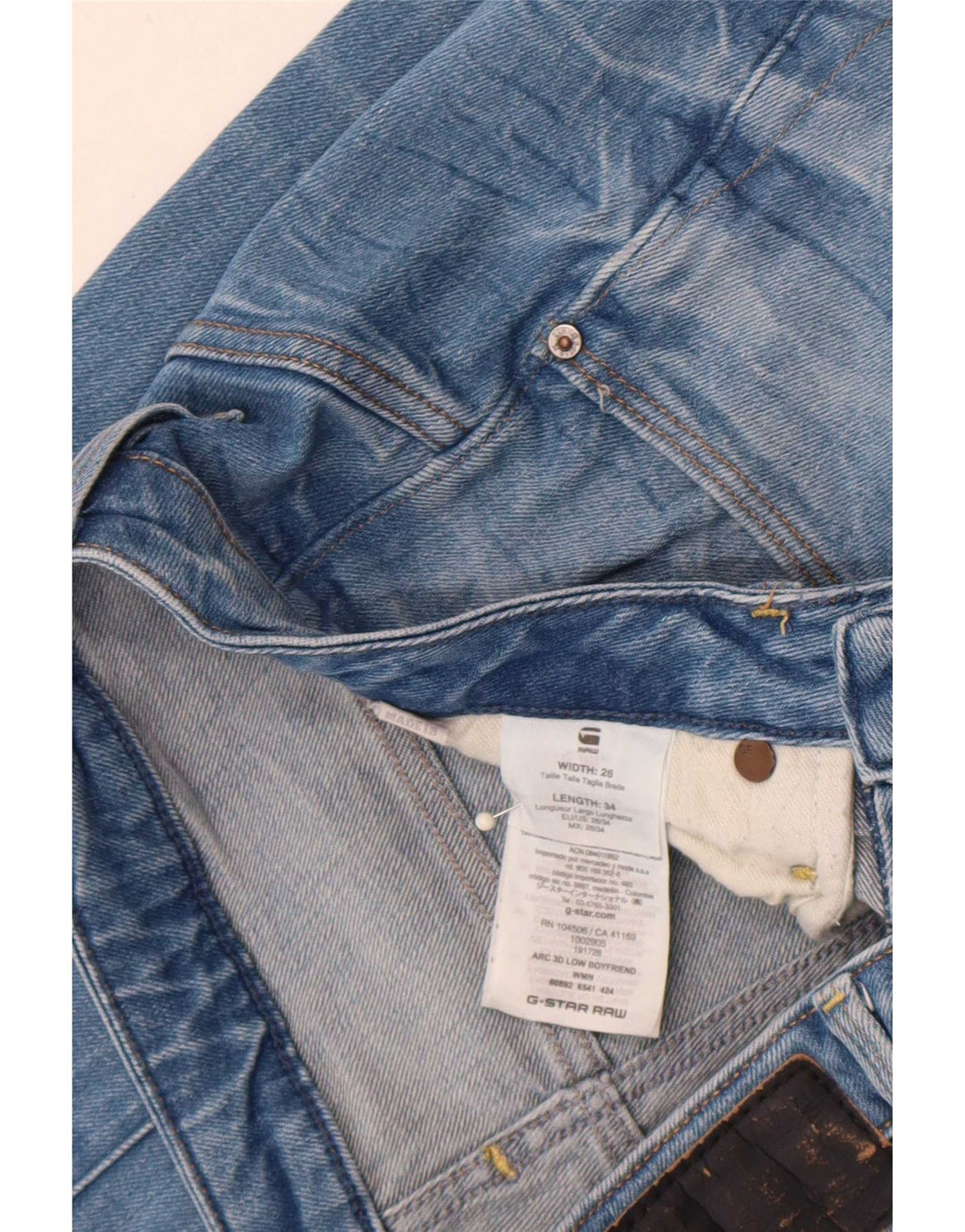 G-Star Femme Arc Slim Jeans W26 L31 Bleu Coton
