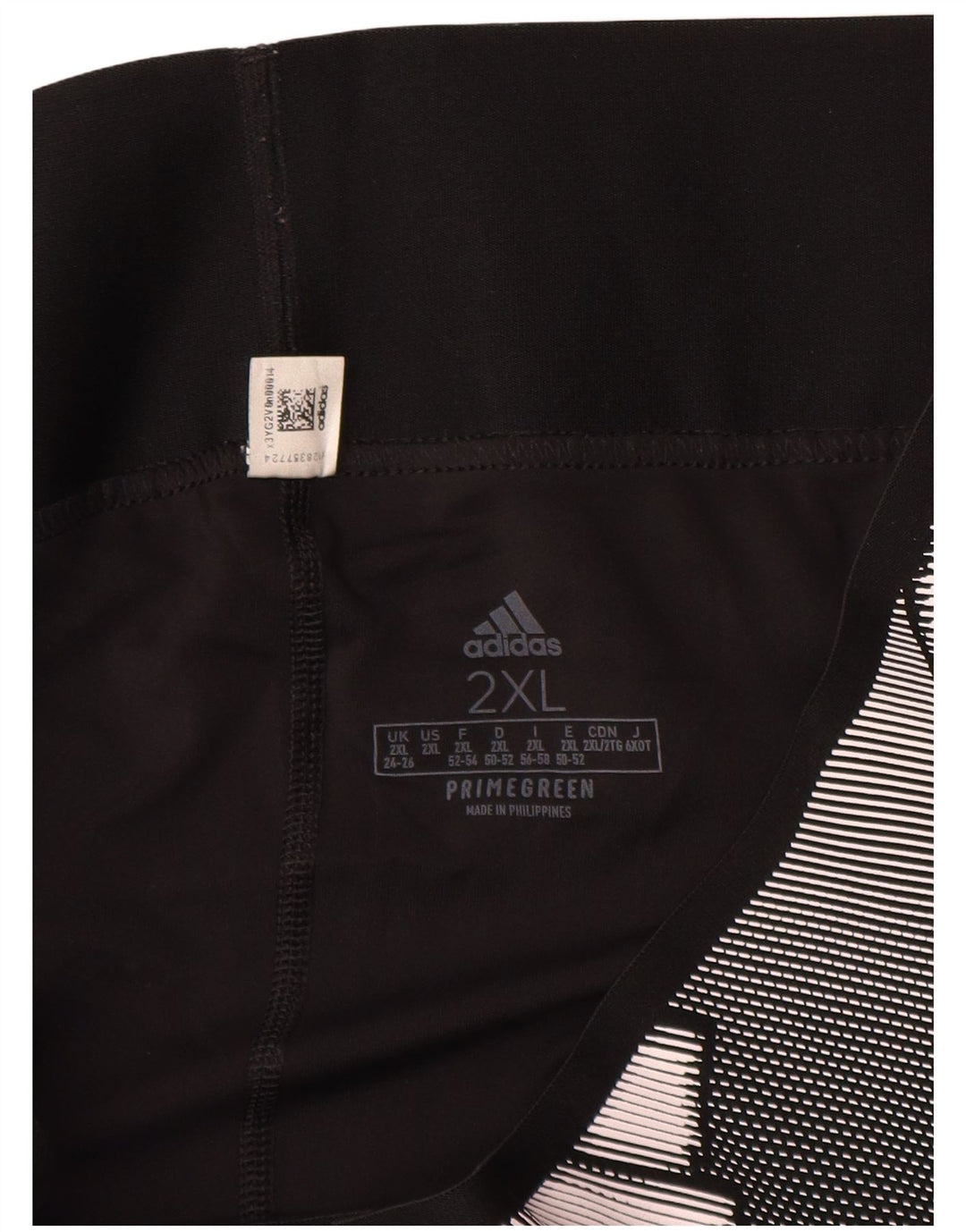 Adidas Leggings graphiques pour femmes UK 24/26 2XL Noir Polyester