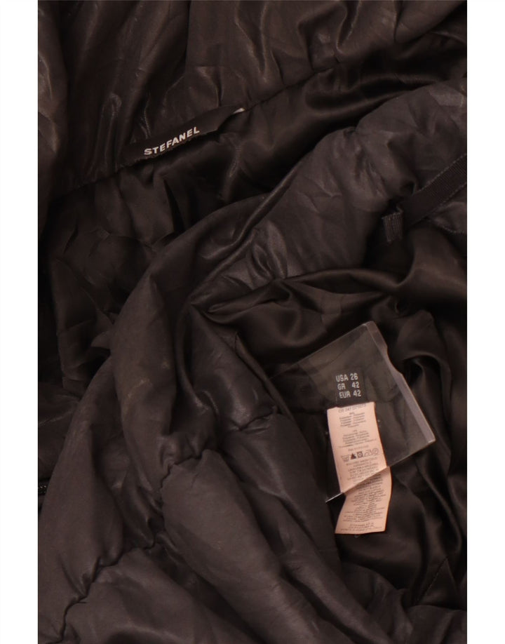 Stefanel Manteau Rembourré Femme IT 42 Moyen Noir Polyester