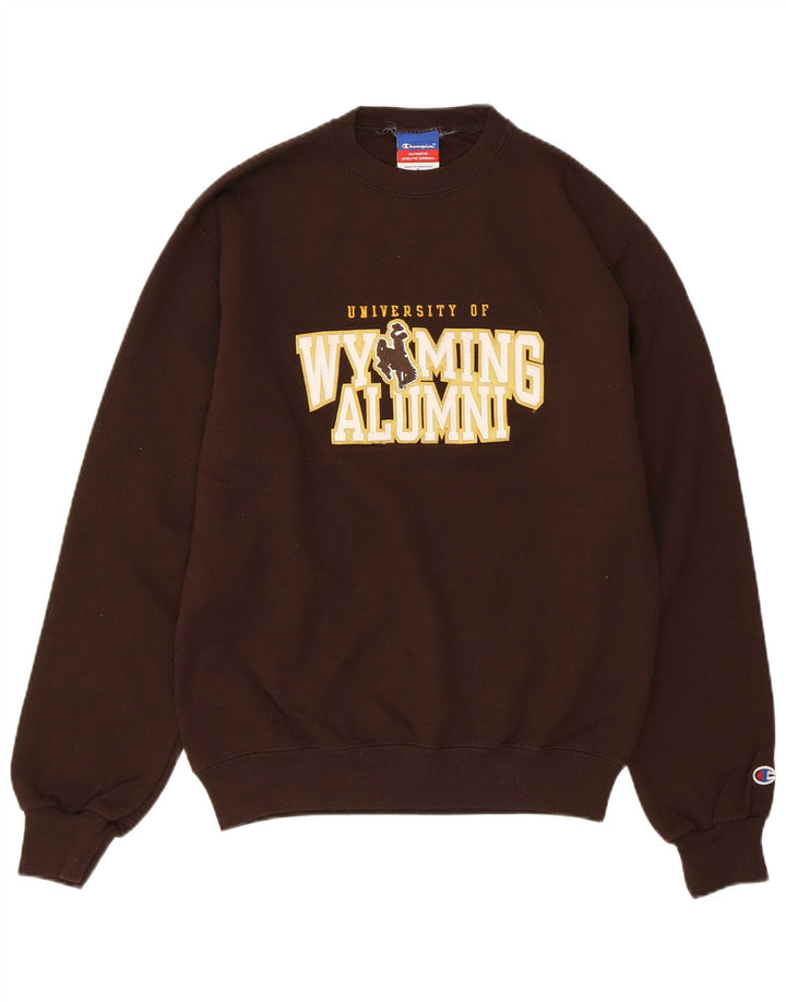 CHAMPION Sweat-shirt pour hommes de l'Université du Wyoming Alumni, petit marron