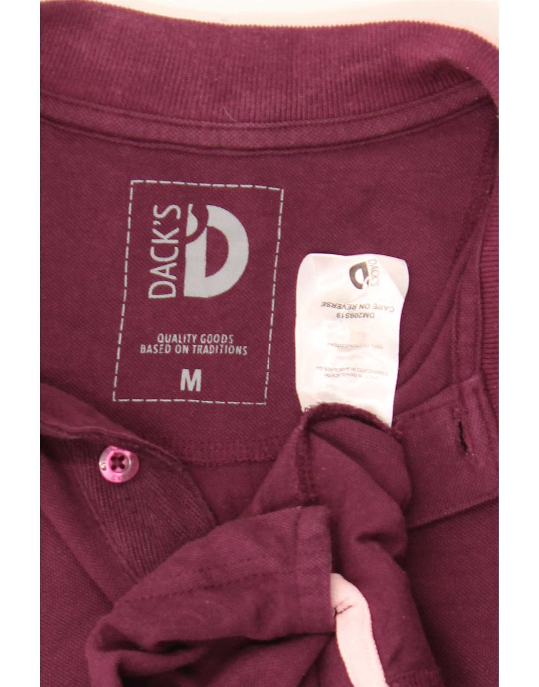 Dack's Polo Homme Coton Bordeaux Moyen