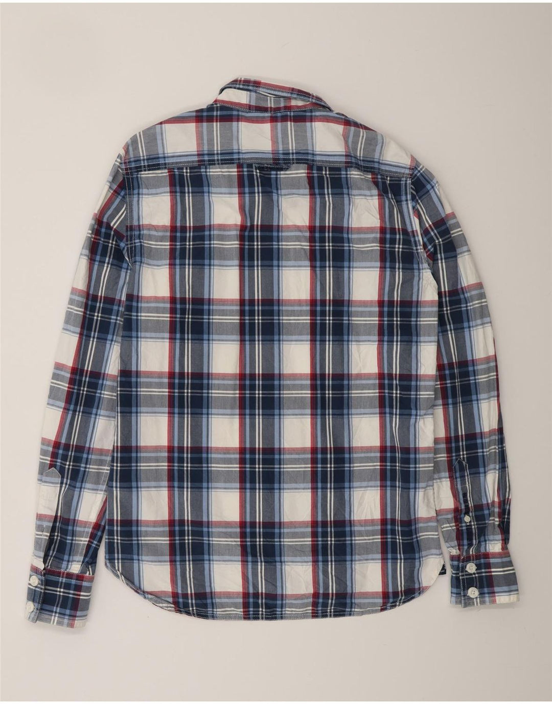 SUPERDRY Chemise Homme Grand Carreau Bleu Marine
