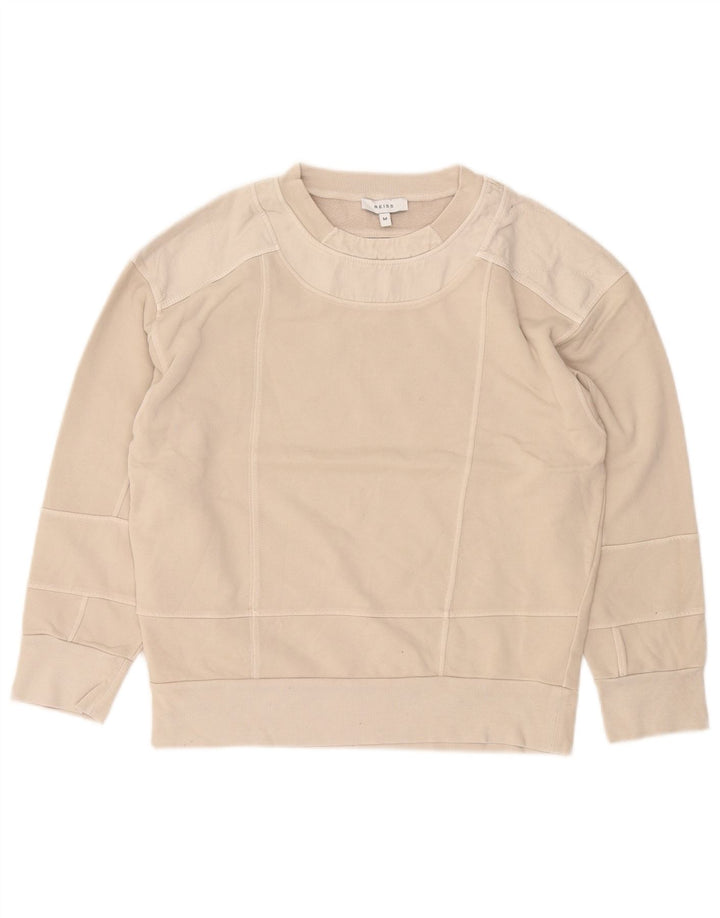 REISS Sweat-shirt pour femme UK 44 Coton beige moyen