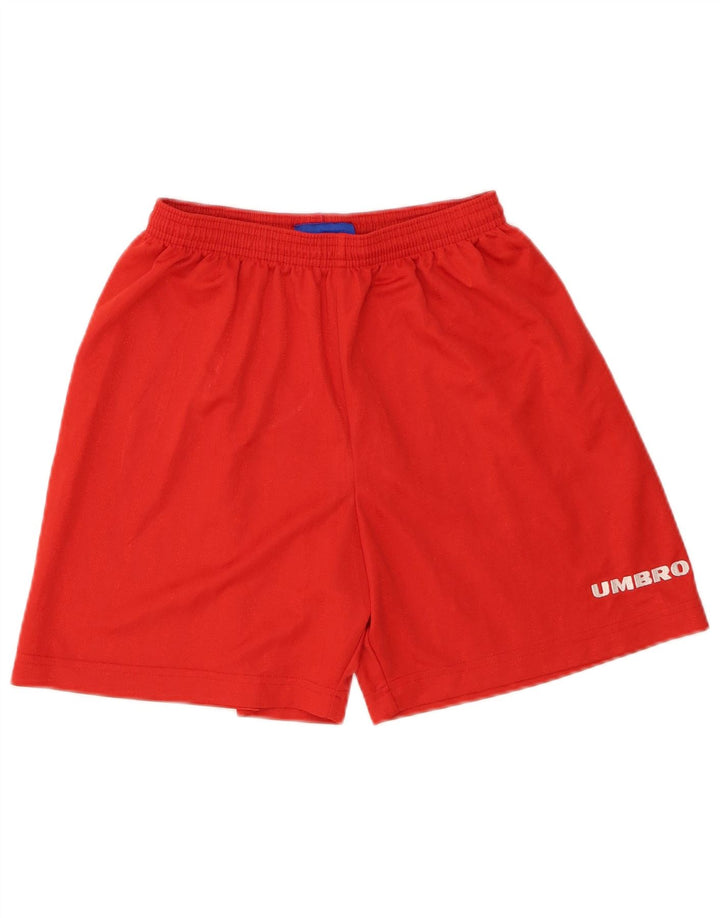 Umbro Short de Sport Homme Petit Rouge Polyester