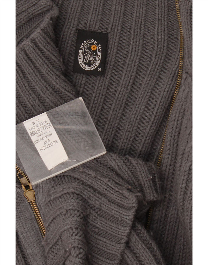 Scorpion Bay Pull cardigan surdimensionné pour femme UK 14 Acrylique gris moyen