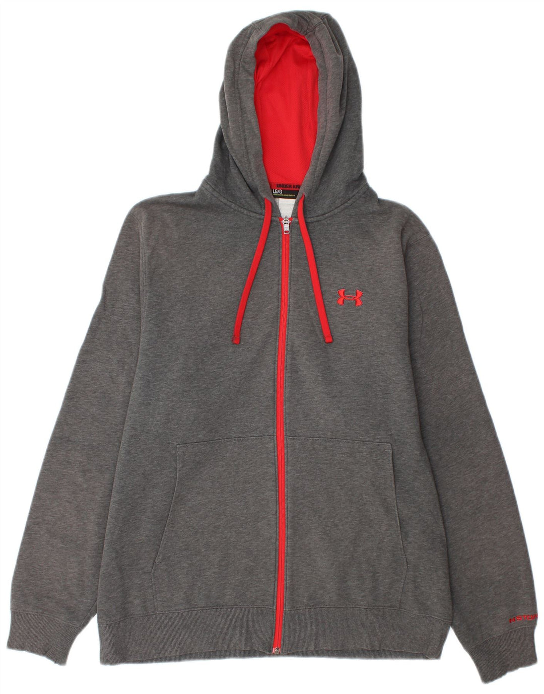UNDER ARMOUR Pull à capuche zippé pour homme, grand gris