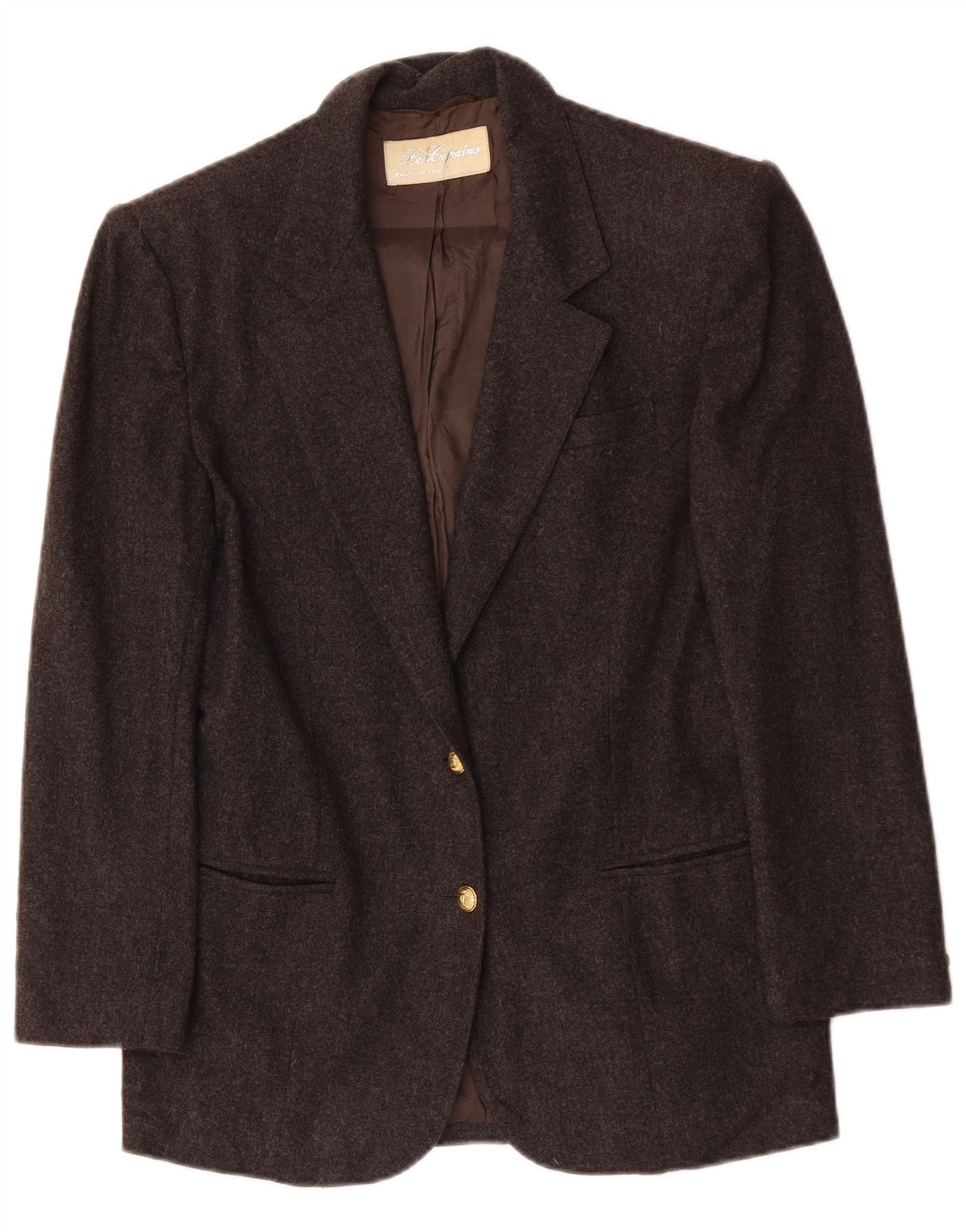 LES COPAINS Veste Blazer 2 Boutons Femme UK 14 Gris Moyen