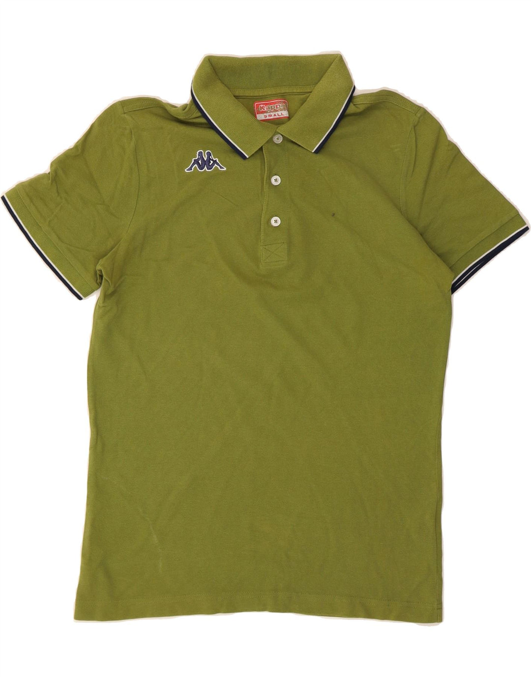 KAPPA Mens Polo Shirt Small Green Cotton Vintage Kappa and Second-Hand Kappa from Messina Hembry 