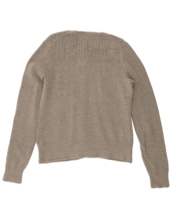 J. CREW Cardigan pour femme UK 12 Gris moyen