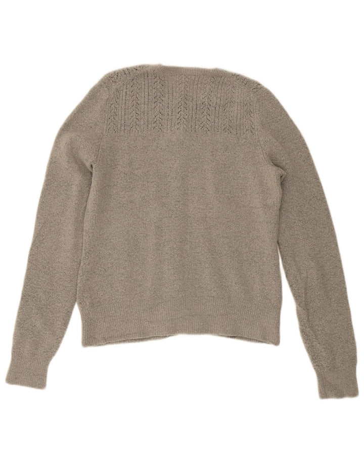 J. CREW Cardigan pour femme UK 12 Gris moyen