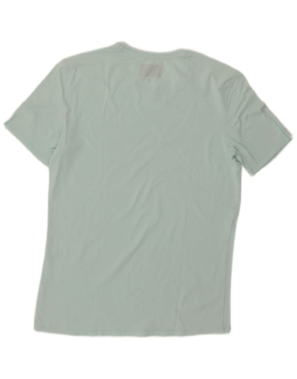 Guess Mens Extra Slim Graphic T-Shirt Top Large Blue