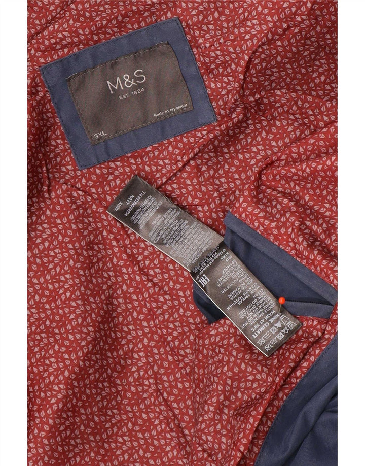 Marks & Spencer Veste Bomber Homme UK 46 3XL Bleu Marine Polyester