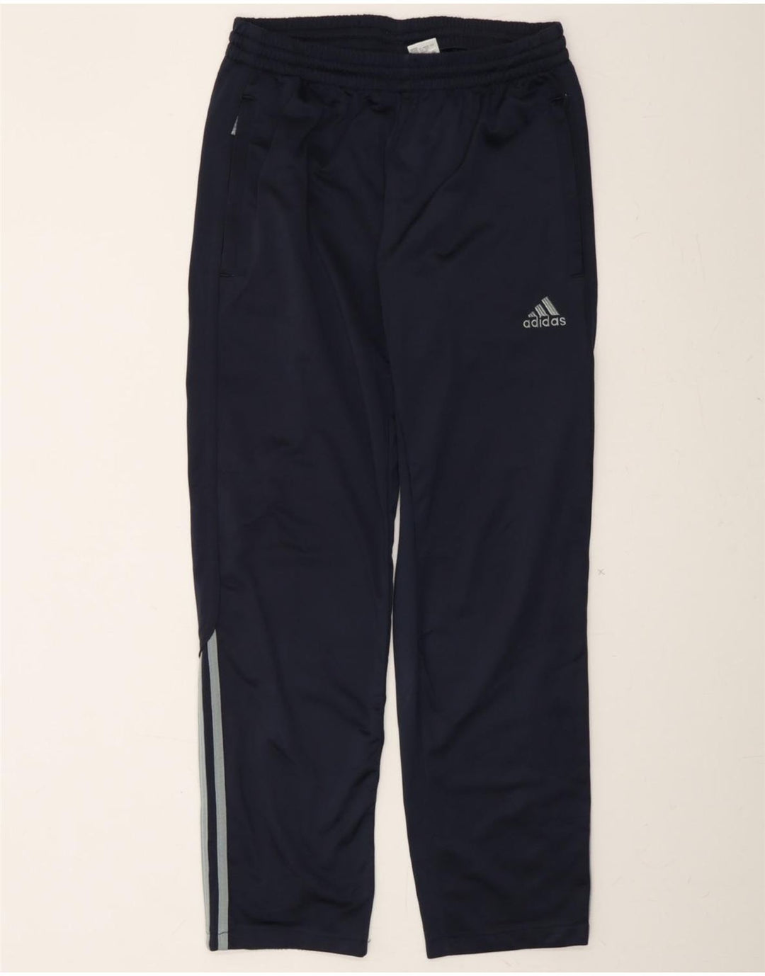 ADIDAS Mens Tracksuit Trousers UK 36/38 Small  Navy Blue Polyester Vintage Adidas and Second-Hand Adidas from Messina Hembry 