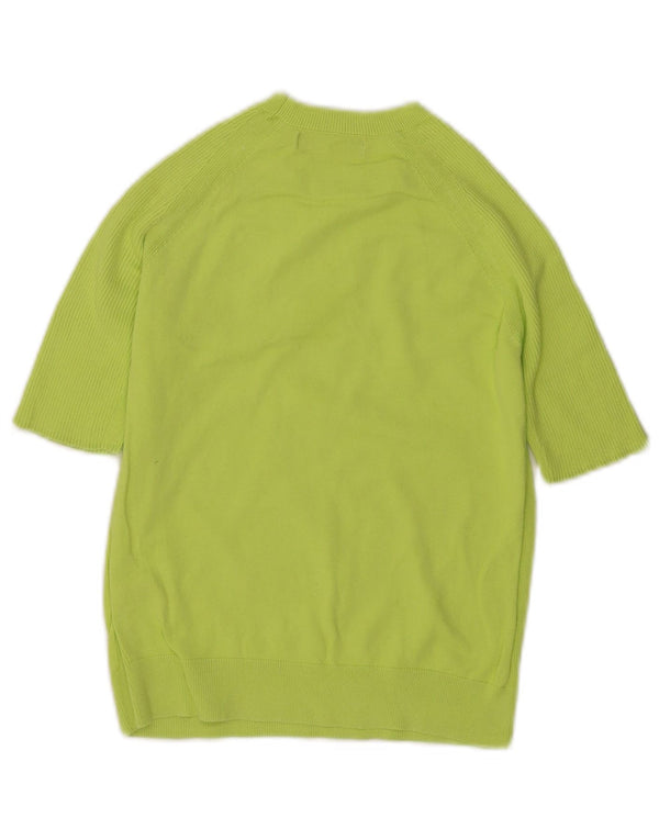 Marks & Spencer Pull à manches courtes et col rond pour femme UK 6 XS Vert
