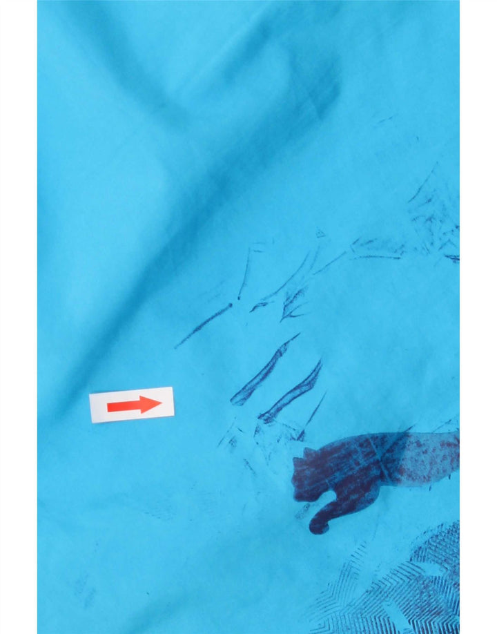 Puma Short de Bain Graphique Homme Large Bleu Polyester