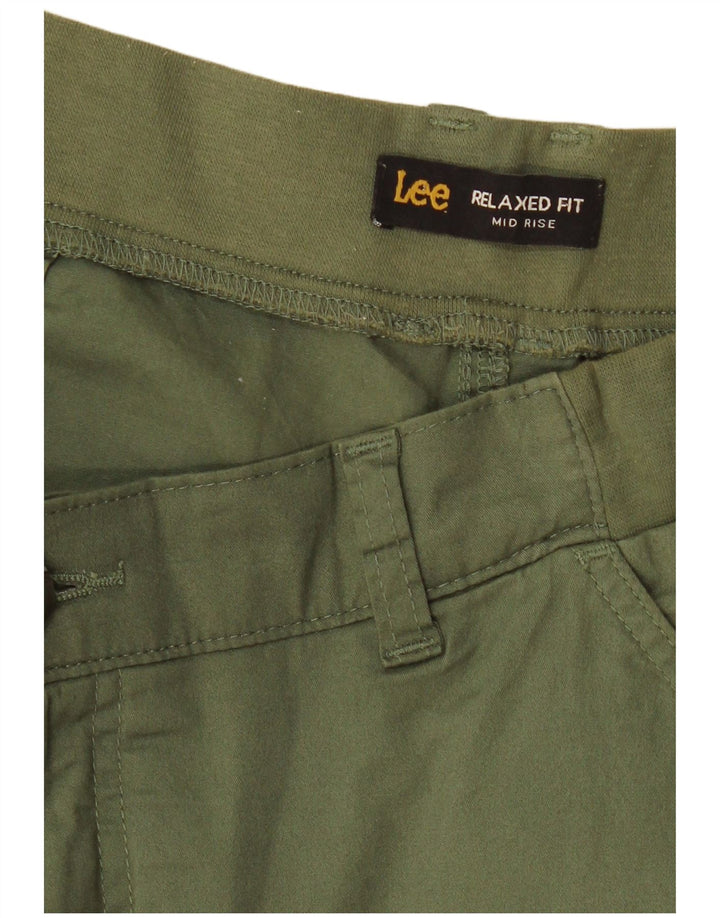 Lee Short cargo taille moyenne pour femme, coupe décontractée, W32, grand kaki