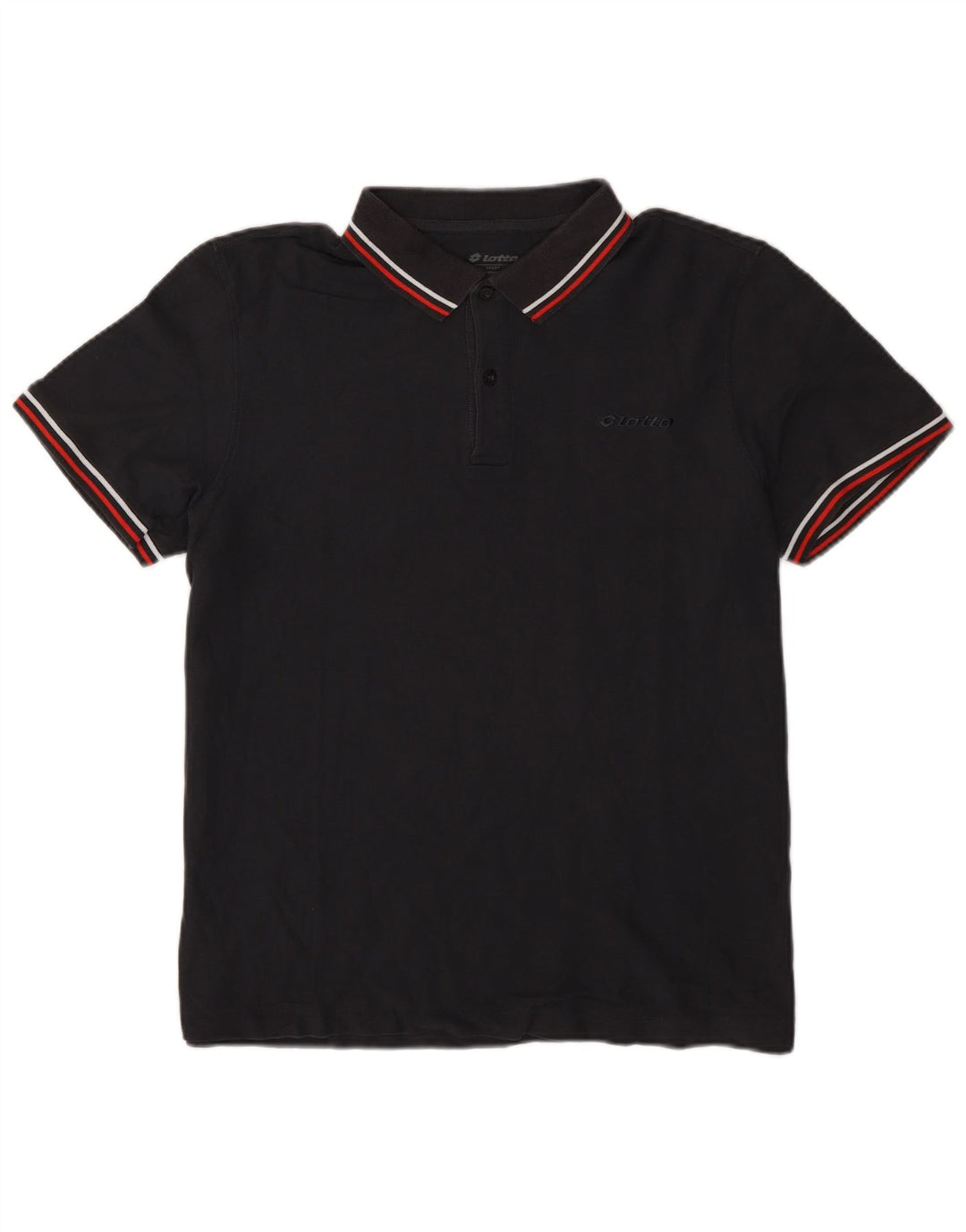 Lotto Polo Homme XL Noir Rayé