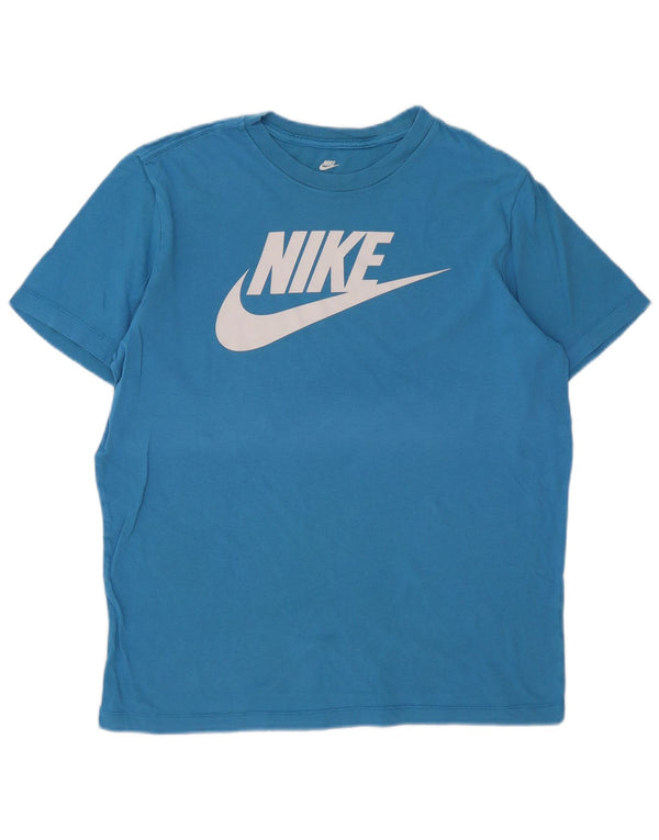Nike Mens Graphic T-Shirt Top Medium Blue