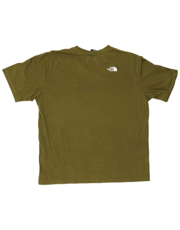 The North Face T-Shirt Homme Haut Large Vert Coton